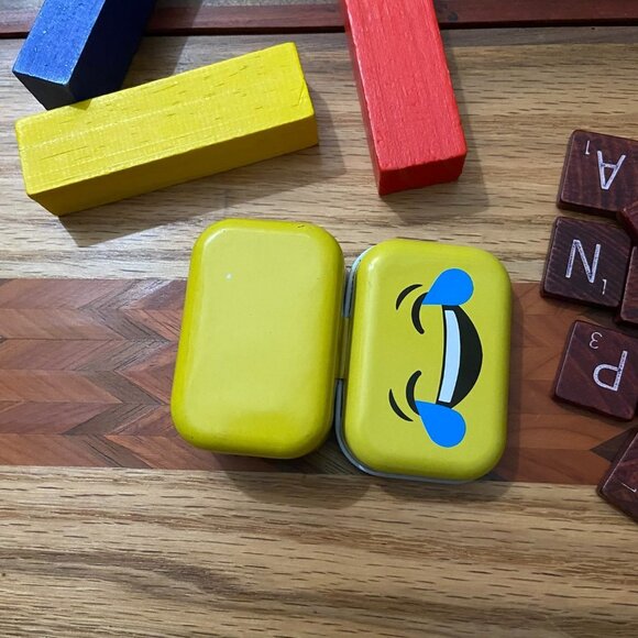 Laughing Emoji - Yellow Mini Tin Box - Picture 3 of 3